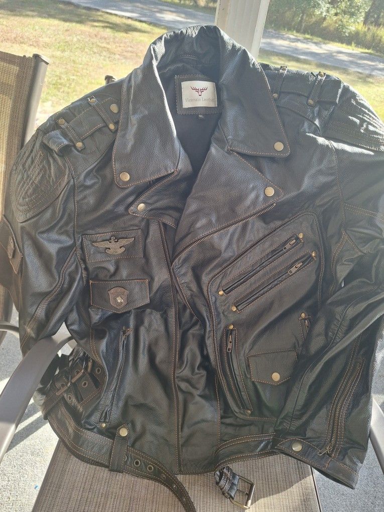 Men's Leather Jacket 3x