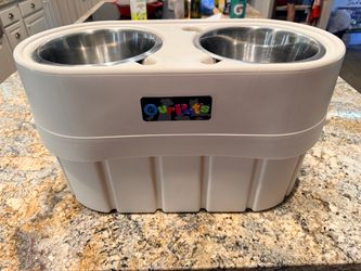 OurPets Store-N-Feed Elevated Dog & Cat Feeder Food and Water! OBO