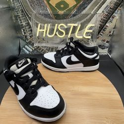 Nike Dunk Low Panda Sneakers Youth Size 3Y Black/White