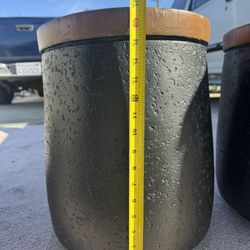 Table, Cylinder Rustic Concrete End Table, Accent Side Table Column for Living Room  