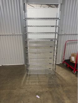 Wired shelving unit