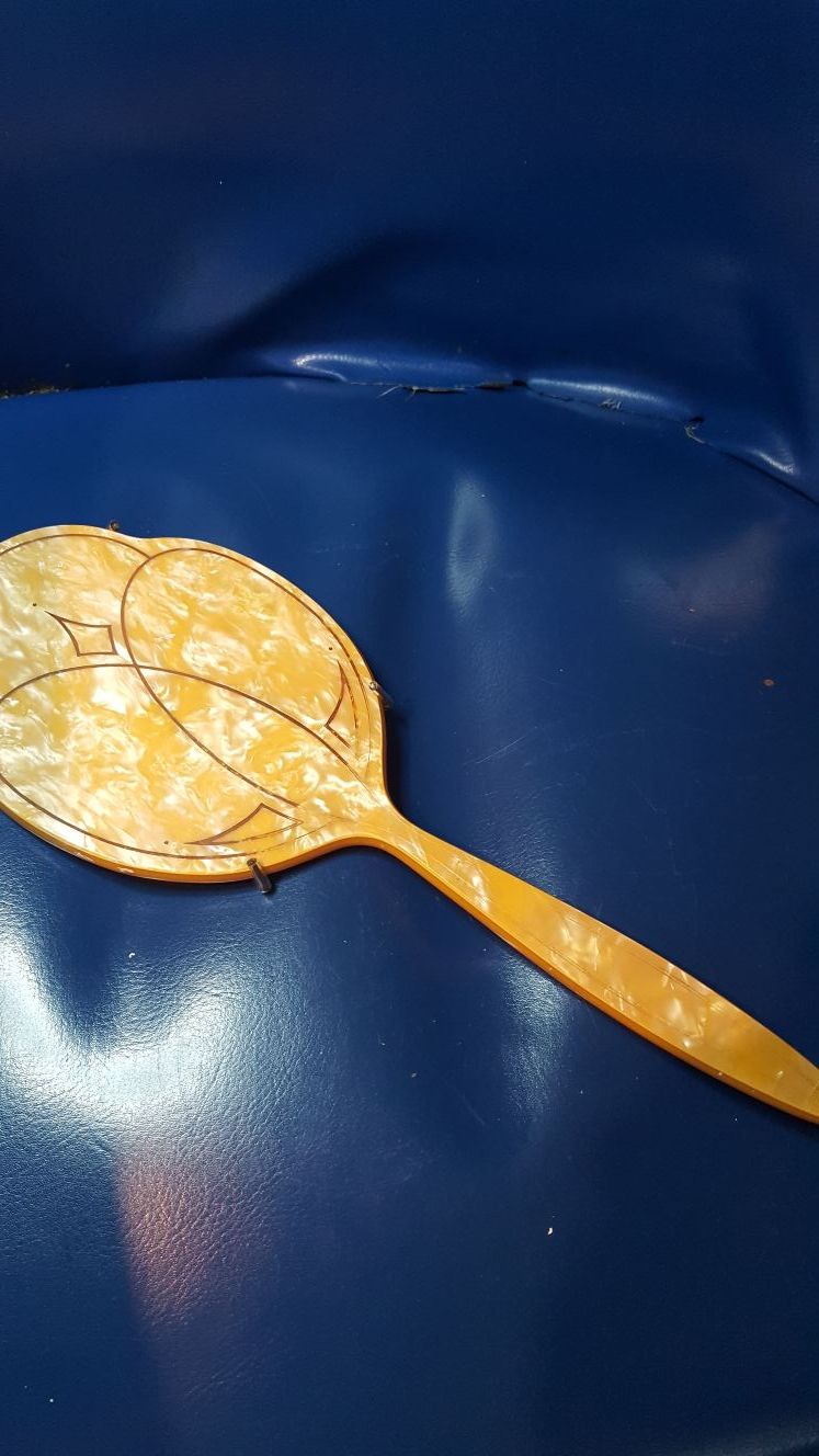 Antique hand mirror