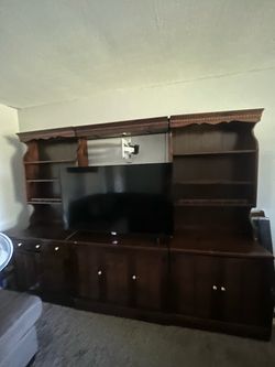 Entertainment Center and TV