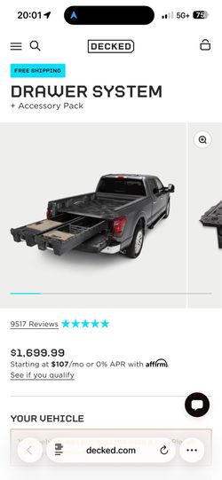 DECKED Drawers for Silverado EV