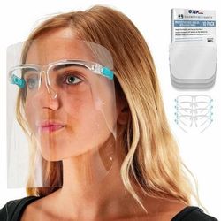 Safety Face Shields With Glasses Frames