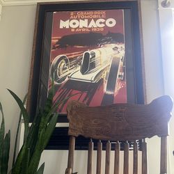 Gran prix poster framed