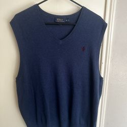 Polo Ralph Lauren Navy Blue V Neck Sweater Vest XL