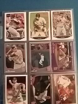 Baseball cards st.louis cardinals or Texas rangers