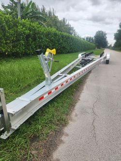 BOAT TRAILER 5O" BRAND NEW SUPER HEAVY DUTY TORSION 21,000 LBS I BEAM 10' LUGS 8 BRAKES