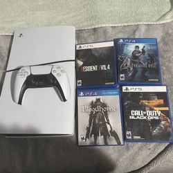 Ps5 With 4 Games 