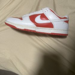 Red Nike dunks size 11 is 100 dollars