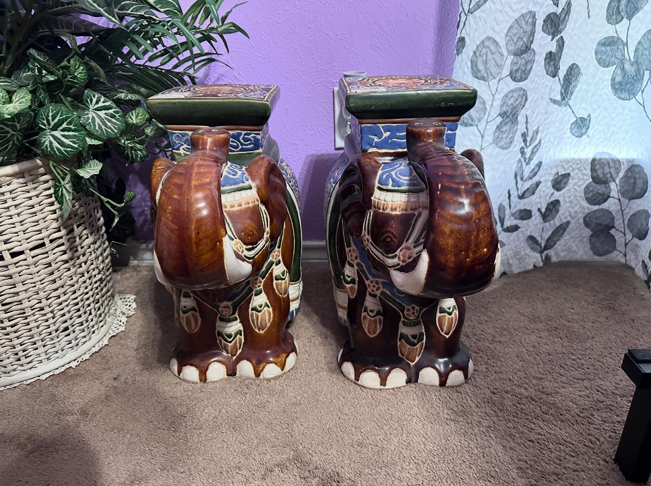 Decorative Ceramic Elephant