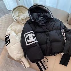Chanel puffer new white oversized small black is a medium will also fit large