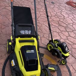 RYOBI 40V HP Brushless 20 in. Cordless Battery Walk Behind Push Lawn Mower with 6.0 Ah Battery, and Charger