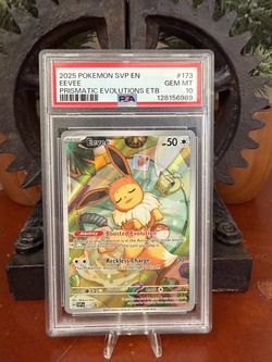 2025 Pokemon SVP Eevee Prismatic Evolutions ETB PSA 10