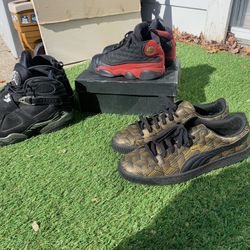 2 PAIRS OF JORDANS 1 PAIR OF PUMAS 