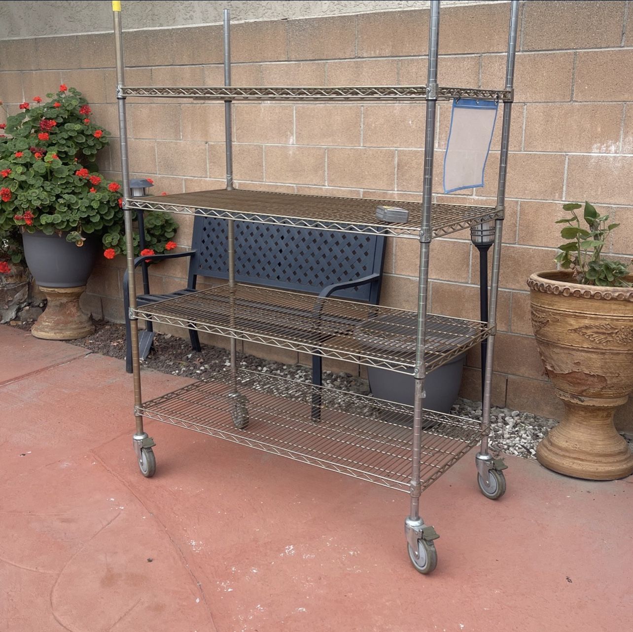Stainless Steel Mobile Shelving 48 x 24 x 69" for Sale in Fontana, CA