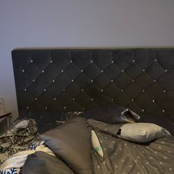 Queen box spring and bed frame