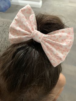 Vintage floral hair bow