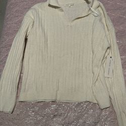 Nwt Womens Madison & Hudson Large White Sweater 