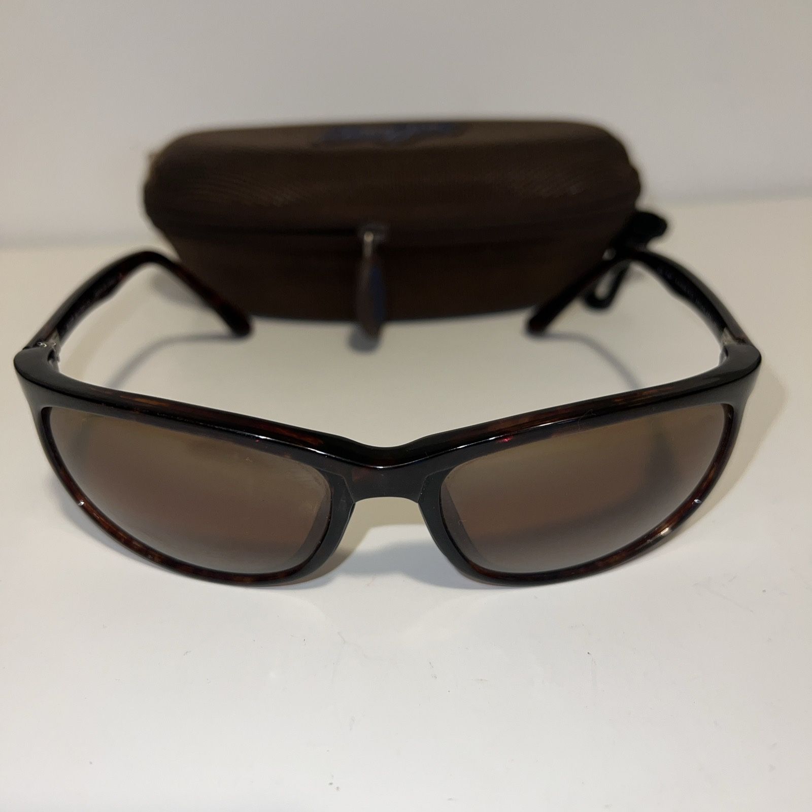 Maui Jim Typhoon MJ 120-10 Tortoise Frame Polarized Vintage Preowned Sunglasses.