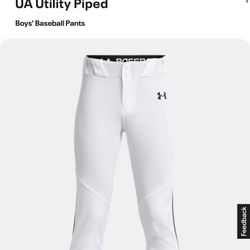 Boys Under Armour UA Baseball Pants YL New 