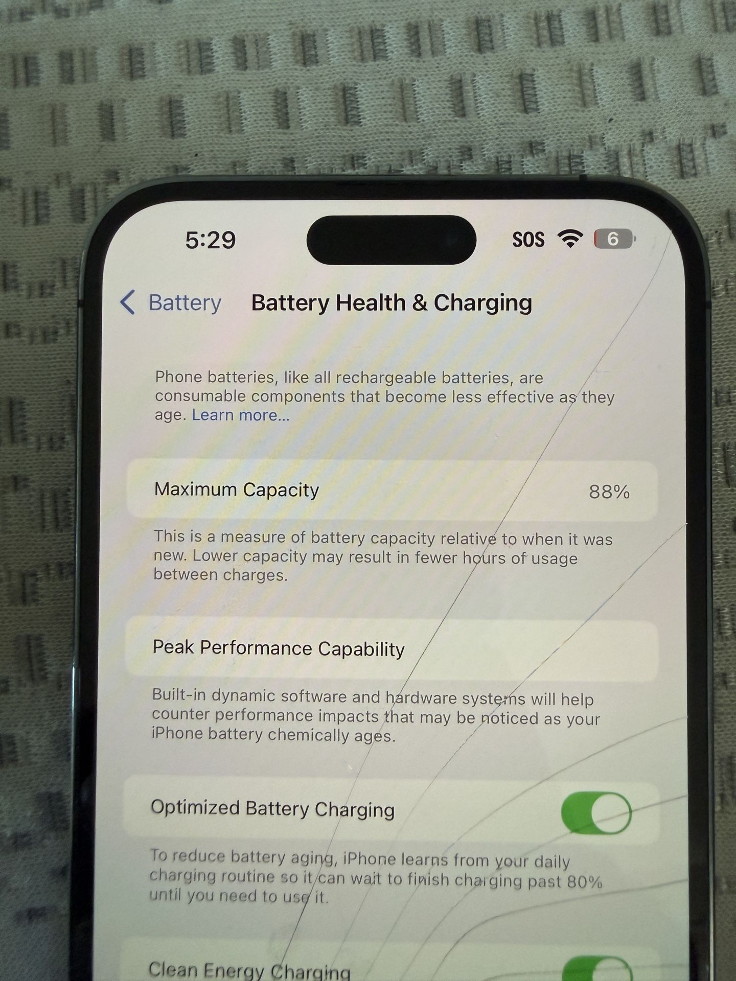 iPhone 14 Pro Max 128 GB Minor Cracked Screen