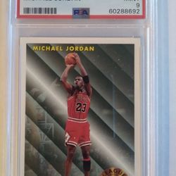 1993/94 FLEER MICHAEL JORDAN #224 LEAGUE LEADER PSA 9 MINT CHICAGO BULLS NBA HOF