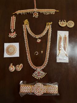 Brand New Indian Classical Dance Jewelry Set – Never Used –