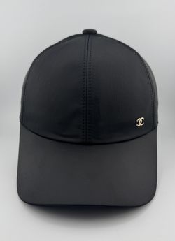 Chanel Black Nylon Baseball Hat