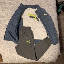 Puma Sweat Outfit W/ Vest Size M 10/12