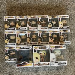 Attack On Titan Funko Pop Lot