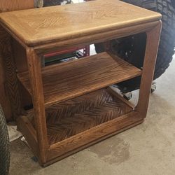  Oak End Table 