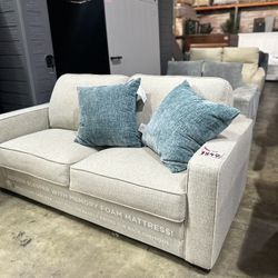 Rosie Fabric Pull Out Sofa Bed With Foam Mattress 