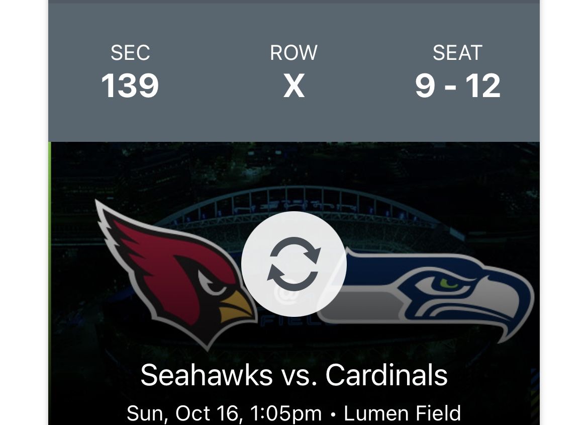 2 Or 4 Seahawks tickets- 10/16