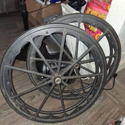 2 Used Wheel Chair Wheel.s Priced Cheap