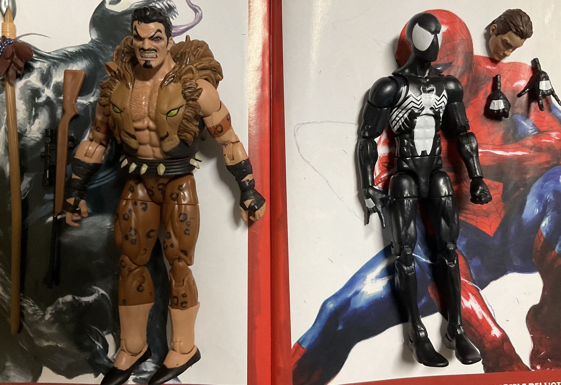 MARVEL LEGENDS SYMBIOTE SPIDER MAN AND KRAVEN THE HUNTER