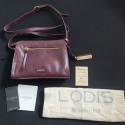 Lodis Handbag / Purse - Color Wine