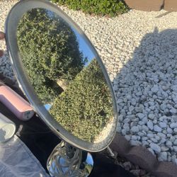 lighted vanity mirror with a stand