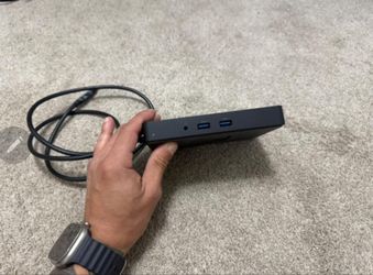 Dell Dock station WD15 Power cord is included.   Nothing wrong