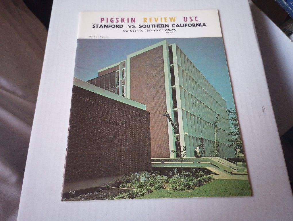 USC Vs. Stanford 1967 College Football Program 
