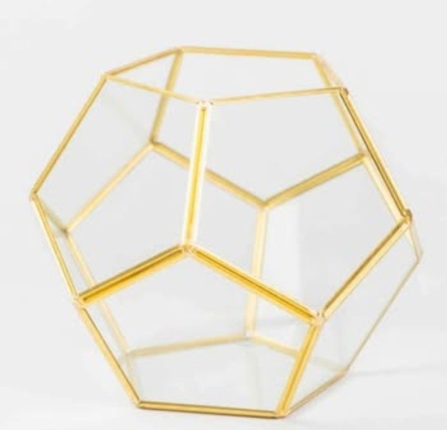 For Sale: Gold & Glass Candle Holders