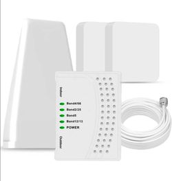 Cell Phone Booster for Home & Muti-Room, Up to 7000Sq. Ft,Cell Booster for Rural Area with 2 Indoor Antennas,Boosts 5G 4G LTE for All U.S. Carriers, F