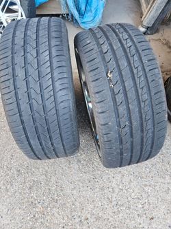 20-in rims with tires