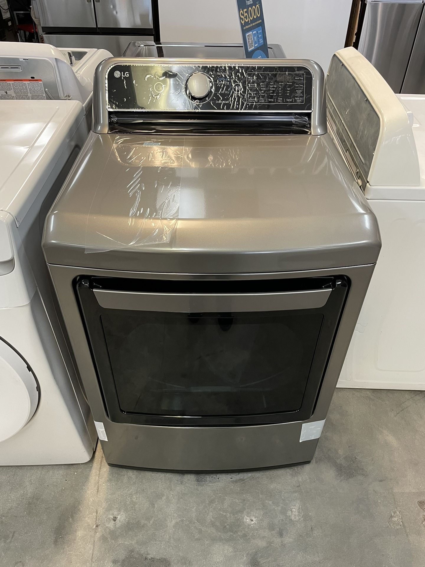 Lg Gas Dryer In Grey 
