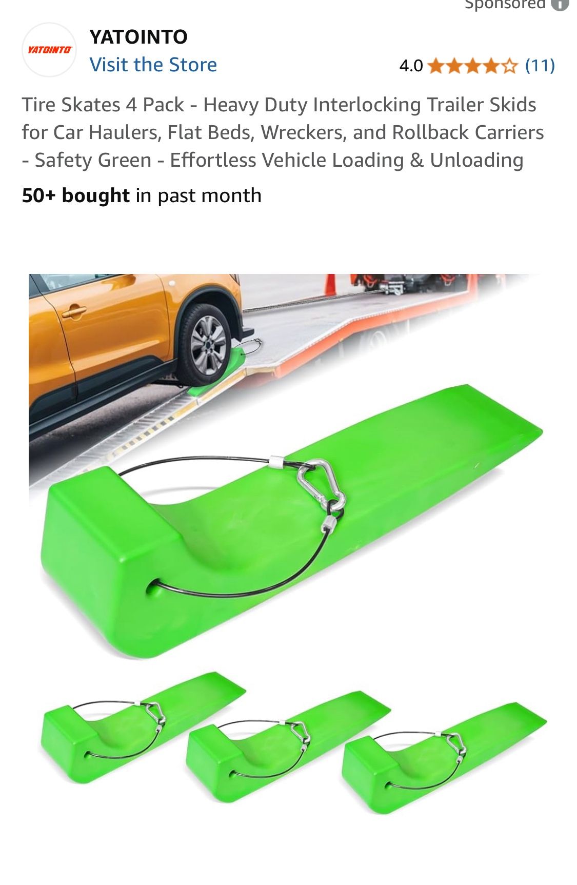 Yatointo New Heavy Duty Tire Skates(4 Pk)