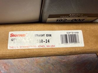 STARRETT Straight Edge No. 380 - 24” / new condition