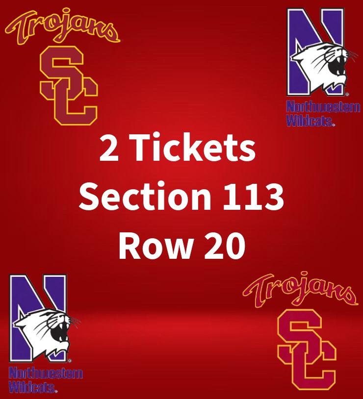 USC Trojans vs Northwestern Wildcats Tickets November 7