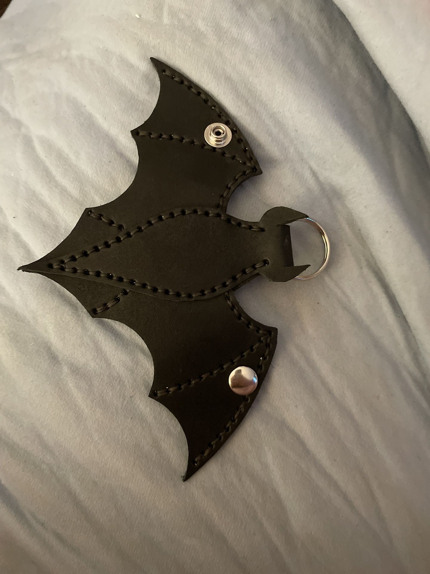 Batman Leather Keychain