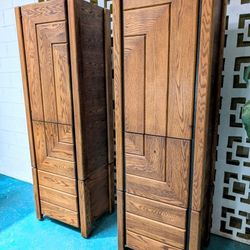 Vintage Oak Wardrobes By Barzilay 